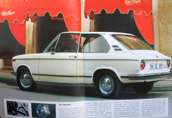 BMW 1800 Touring Modelprogram 1971 Cabrochure (9796)